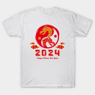 2024 Year of the Dragon, Hello 2024, New Years Eve Shirts, Chinese New Year 2024, Christmas Gifts 2023 T-Shirt